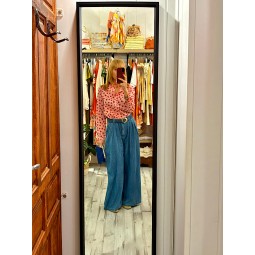 pantalon ancho con...