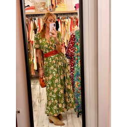 vestido floral ideall con...