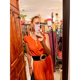 CAMISA LYLU CON VOLANTES Y...